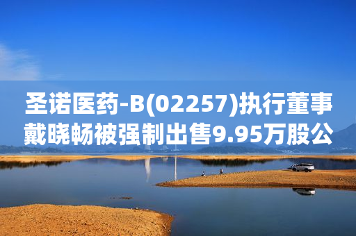圣诺医药-B(02257)执行董事戴晓畅被强制出售9.95万股公司股份